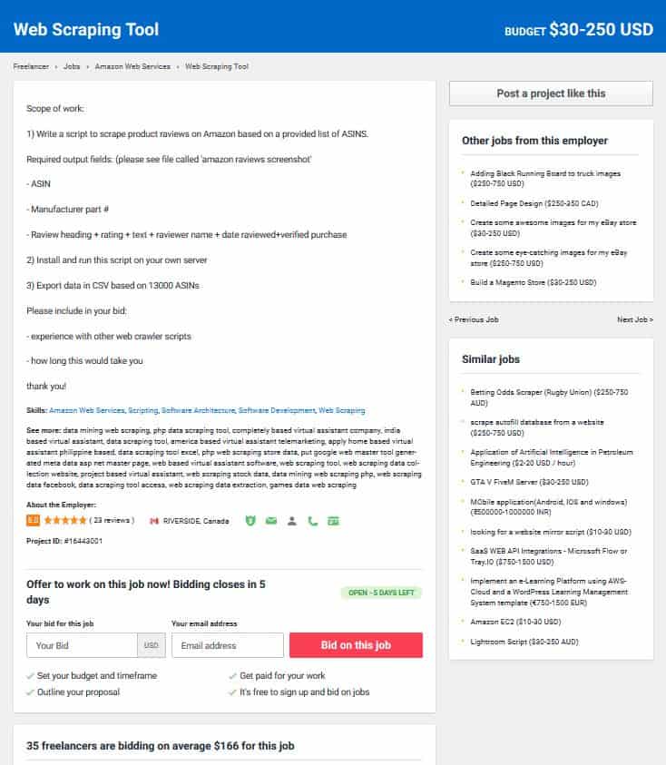 Amazon Data Scraping Jobs ZonASINHunter